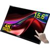 Verbatim PMT-15 Monitor touchscreen portatile 4K 15,6" 4K Ultra HD Alloggiamento in metallo (3840 x 2160 pixel, 15.60"), Monitor, Nero