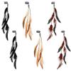 Oenothera 6 Pezzi 3 colore Copricapo Piume Indiane, Mollette per Capelli Piuma, Boho Accessori Capelli in Piuma per donne e ragazze