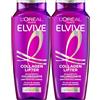L'Oreal Paris L'Oréal Paris Elvive Collagen Lifter Shampoo Volumizzante per Capelli Piatti e Senza Volume con Peptidi di Collagene e Fibre Volumizzanti Fragranza Delicata Lunga Durata 72H - 2 Flaconi da 300ml