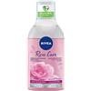 NIVEA - Acqua Micellare Bifase Rose Care - Efficacia Waterproof - Viso, Occhi, Labbra - Pulisce, Tonifica e Purifica - Pelle Fresca & Idrata - Acqua Di Rosa Bio - Tutti i Tipi Di Pelle - 400 ml