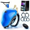 Whigmaleerie Chastity Cage Uomo BDSM Sex Toy - Gabbie per Pene Gabbia di Castità Uomo per Bondage per Lui, Gabbietta Pene Penis Cock Cage Maschile Trans con 10 Modalità di Vibrazione, APP e Costrittore Regolabile