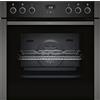 NEFF E1ACE2AG3, N50, fornello da incasso, prodotto in Germania, display LCD, aria calda 3D, CircoTherm, Soft Close e Soft Opening, Easy Clean, protezione per bambini, riscaldamento rapido, 60 x 60 cm