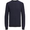Jack & Jones Jjeglobe Knit Crew Neck Noos Maglione da Uomo, Blu (Mood Indigo), L