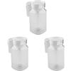 GLOGLOW Brocca in Acrilico da 3 Pezzi 500ml Brocca per Acqua Trasparente Caraffa per tè Freddo Contenitore per Succhi con Coperchio per Bevande Domestiche Sangria Succo di Limonata Latte