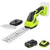 SnapFresh 20V Tosaerba e Tagliasiepi a Batteria, Forbici per Erba Senza Fili 2 In 1 Con Batteria 2000mAh e Caricatore, Lama 220mm e Lama Tagliaerba 120mm, Tagliabosso Per Giardino e Prato