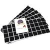 Adsamm® / 200 x feltrini autoadesivi/Nero / 25x25 mm/Quadrato/piedini per mobili in feltro da 3.5 mm di spessore/pad protettivi per arredi