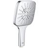 Grohe Rainshower 130 SmartActive Cube 26550000 Soffione Doccia a 3 Getti, No Ecojoy, No Supporto, Cromo Squadrato, 130 mm, 1 Pezzo