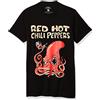 Red Hot Chili Peppers Men's Fire Squid T-Shirt Black