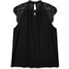 Vero Moda VMMILLA SL Lace Tee GA Noos, Vestaglia Donna, Opacity, Black, X-Large