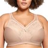 Glamorise Women's Glamorise Magic Lift Minimizer Full Coverage Bra, Beige (Café 211), 40D UK
