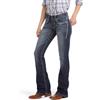 Ariat Women's R.E.A.L. Riding Mid Rise Boot Cut Jean, Ocean, 34 Long