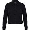 ONLY CARMAKOMA Carwespa LS Jacket Black DNM Giacchetto Denim Donna