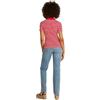 Tommy Hilfiger Maglietta Polo Maniche Corte Donna Slim Fit, Multicolore (Primary Red/Ecru STP), S