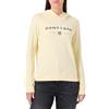 GANT Reg Graphic Felpa con Cappuccio, Giallo Vaniglia, XL