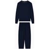 Emporio Armani Pigiama Lungo Uomo in Lana Tech Blu L, Armani Blu, L