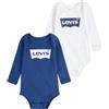 Levi's LHN LS 2PK BATWING BODYSUIT SE, SET IN SCATOLA Unisex - Bimbi 0-24, Blu (Estate Blue), 6-12 mesi