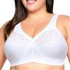 Glamorise Magiclift Cotton Support Bra Wirefree #1001, Reggiseno a Coppa Piena Donna, Bianco, 4F