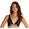 Calvin Klein Donna Top Bikini Bralette Imbottitura Estraibile, Nero (Pvh Black), L