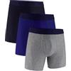 Under Armour Performance Tech Boxerjock - Boxer da 15,2 cm, Confezione da 3, Colore: Blu (Royal Solid - Core), Taglia 2XL
