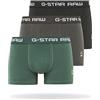 G-STAR Uomo Classic Trunk Color 3-Pack, Multicolore (GS Grey/Asfalt/Bright Jungle D05095-2058-8529), S