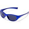 HAWKERS RAVE KIDS, Occhiali da sole Unisex - Bambini e ragazzi, Metallic Blue Dark, Bambini