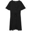VERO MODA Vmalba SS Short Dress Wvn Noos Vestito, Nero, L Donna