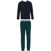 Emporio Armani Pigiama Uomo Endurance con Polsini Set Blu XL, Blu, XL