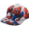 Marvel Comics, Cappello da Baseball a Tesa Piatta con Stampa a Stampa con Motivo Spiderman, Grigio, Taglia Unica