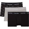 Calvin Klein Uomo Pantaloncini Boxer Vita Bassa Confezione da 3 Intimo, Multicolore (Black/Grey Heather/Subdued Logo), M