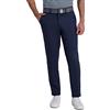 Haggar Cool Right Performance Flex Solid Slim Fit Flat Front Pant Pantaloni Casual, Inchiostro, W36 / L32 Uomo