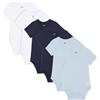 Bramble & Bear Confezione da 3/6 Body a manica corta/Lungo per bambini - Body unisex in cotone biologico per bambini da 0 a 3 anni