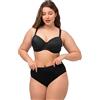 ULLA POPKEN Reggiseno Con Ferretto, Coppa Morbida Donna, Nero, 9D