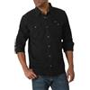 Wrangler, Camicia da Uomo Iconic in Jeans, vestibilità Regolare, con Bottoni Automatici, Denim Nero., M