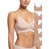 POMPEA 5 Pezzi Reggiseno Senza Ferretto Invisibile con Spalla Stretta