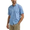 Wrangler Authentics - Camicia Classica a Maniche Corte, da Uomo - Blu - M