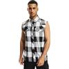 Brandit Check Shirt Sleeveless, Color: white/blac, Size: XL