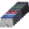Jack & Jones Male Trunks - Confezione da 10 Trunks, Nero, XL