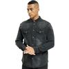 Brandit Riley Denim Shirt Long Sleeve, Color: black, Size: S
