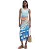 Desigual Abito Senza Maniche della Collezione Donna, Blu, S