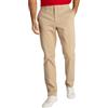 Tommy Hilfiger Uomo Pantaloni Chino Denton Chino Satin Straight Fit, Beige (Batique Khaki), 28W/36L