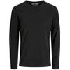 Jack & Jones - Maglietta Storm Sweat, Manica Lunga, Uomo, Black, Large