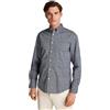 Tommy Hilfiger Uomo Camicia Flex Poplin in Cotone, Multicolore (Night Sky/Ivory Petal PRT), M