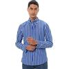 Tommy Hilfiger Uomo Camicia Flex Poplin Nautical in Cotone