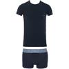 Emporio Armani Maglietta da Uomo Megalogo + Trunk, Blu, S