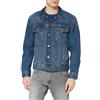 Wrangler Classic Denim Jacket Giacca in Jeans, Blu (Mid Stone 14V), L Uomo