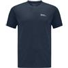 Jack Wolfskin Vonnan S/S T M T-Shirt, Blu Scuro (Midnight Sky), L Uomo