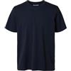 SELECTED HOMME SELETED HOMME Maglietta da Uomo Slhaspen Slub SS O-Neck Tee Noos, Blazer Blu Marine, M