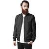 URBAN CLASSICS Giacca Bomber Uomo, Invernale, Stile Old School, Giubbotto Corto, Vestibilità Ottimale, Giacchetta a Vento Imbottito Aderente, Baseball