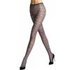 FALKE Fluid Fusion W Ti trasparenti velati fantasia 1 pezzo, Collant Donna, Blu Blue Ink 6491, M-L
