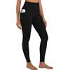 Sunzel Leggins Sportivi Donna Vita Alta Leggings Palestra Donna Pantaloni Yoga Controllo della Pancia Opaco Elastici Morbido Casual Nero XS
